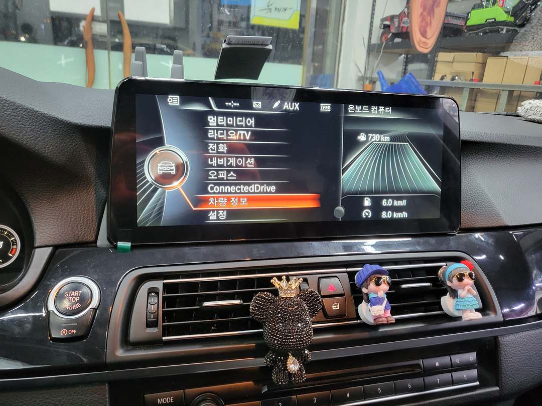 BMW F10 카나로 12.3인치 안드로이드 올인원 장착